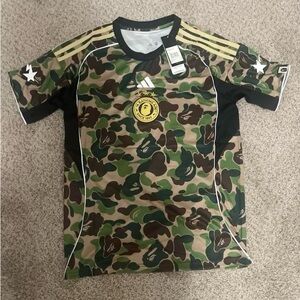 Adidas Green Camo Jersey with Star Accents